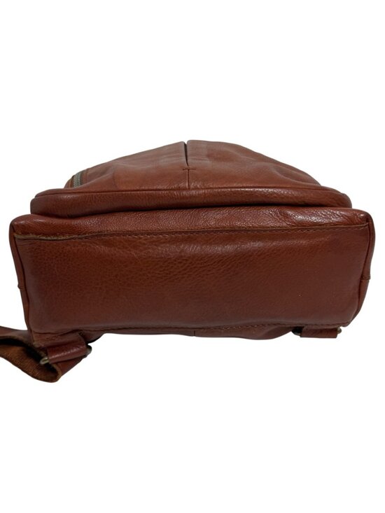 American Leather Co Cleveland Backpack Brandy Brown Smooth Leather